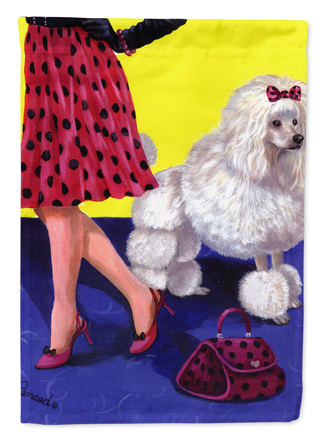 Poodle High Maintenance Flag Canvas House Size PPP3147CHF  the-store.com.