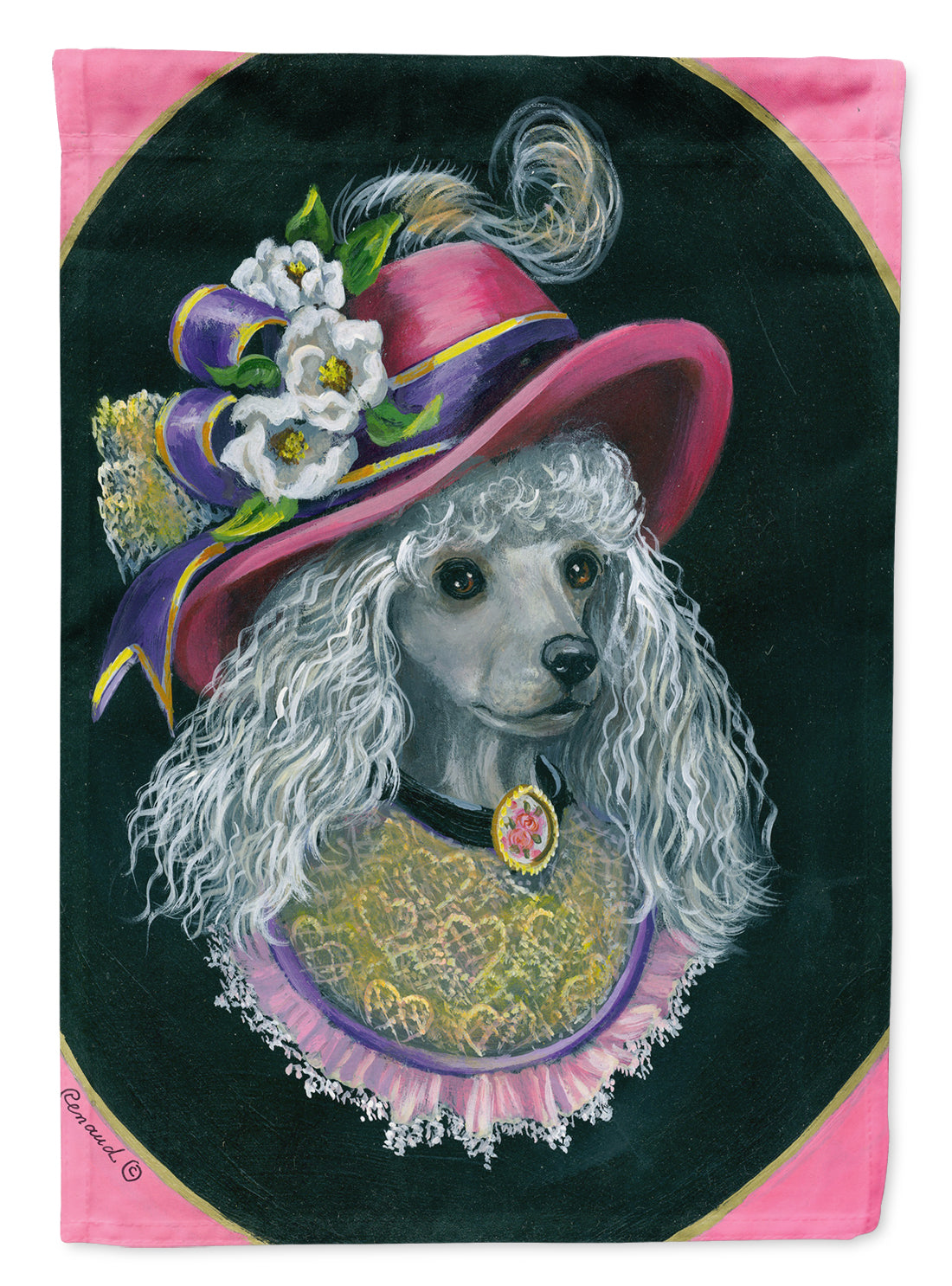 Poodle Lady Alexandria Flag Canvas House Size PPP3148CHF