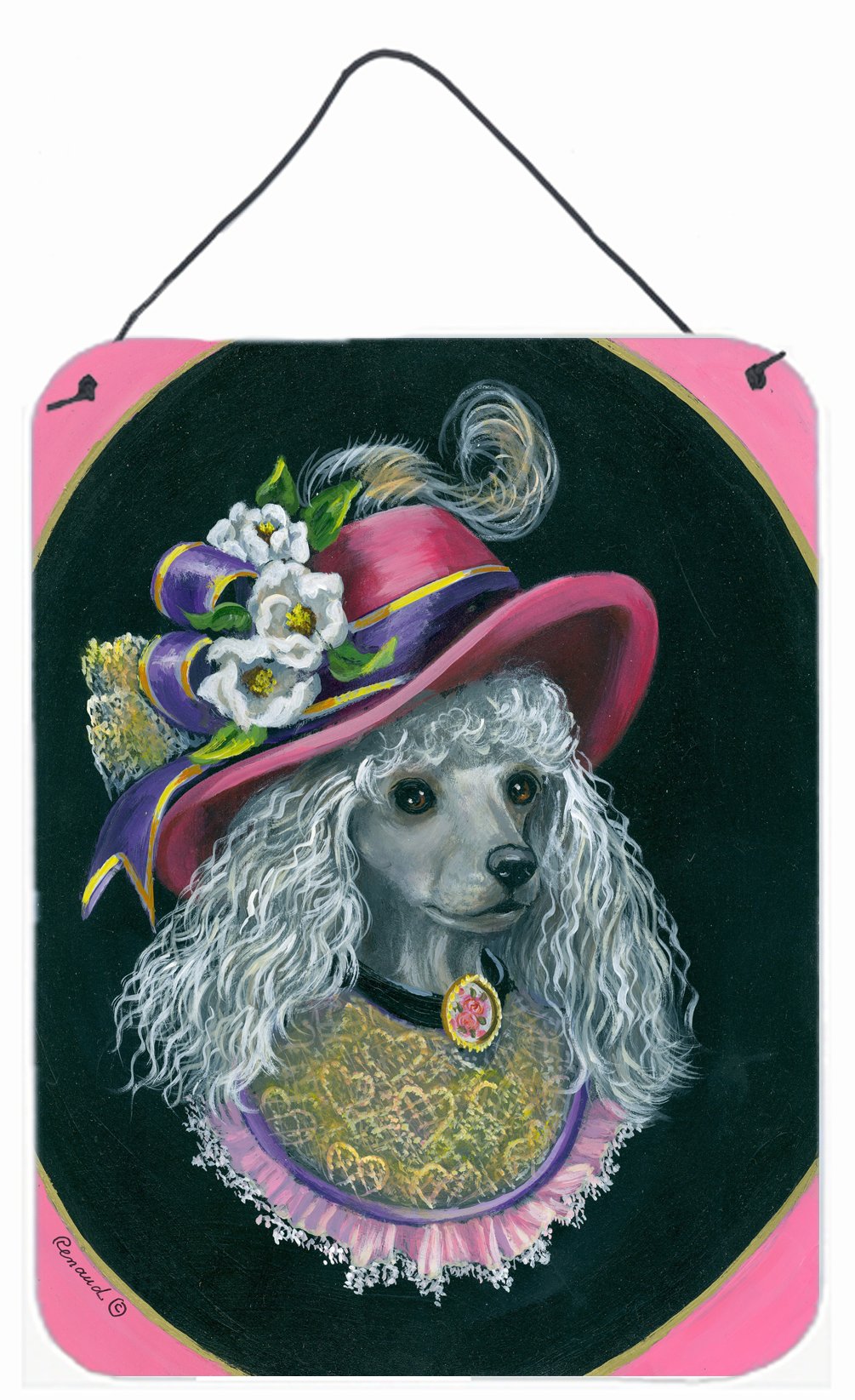 Buy this Poodle Lady Alexandria Wall or Door Hanging Prints PPP3148DS1216