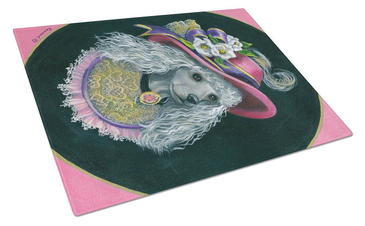 Poodle Lady Alexandria Glass Cutting Board Large PPP3148LCB by Caroline&#39;s Treasures
