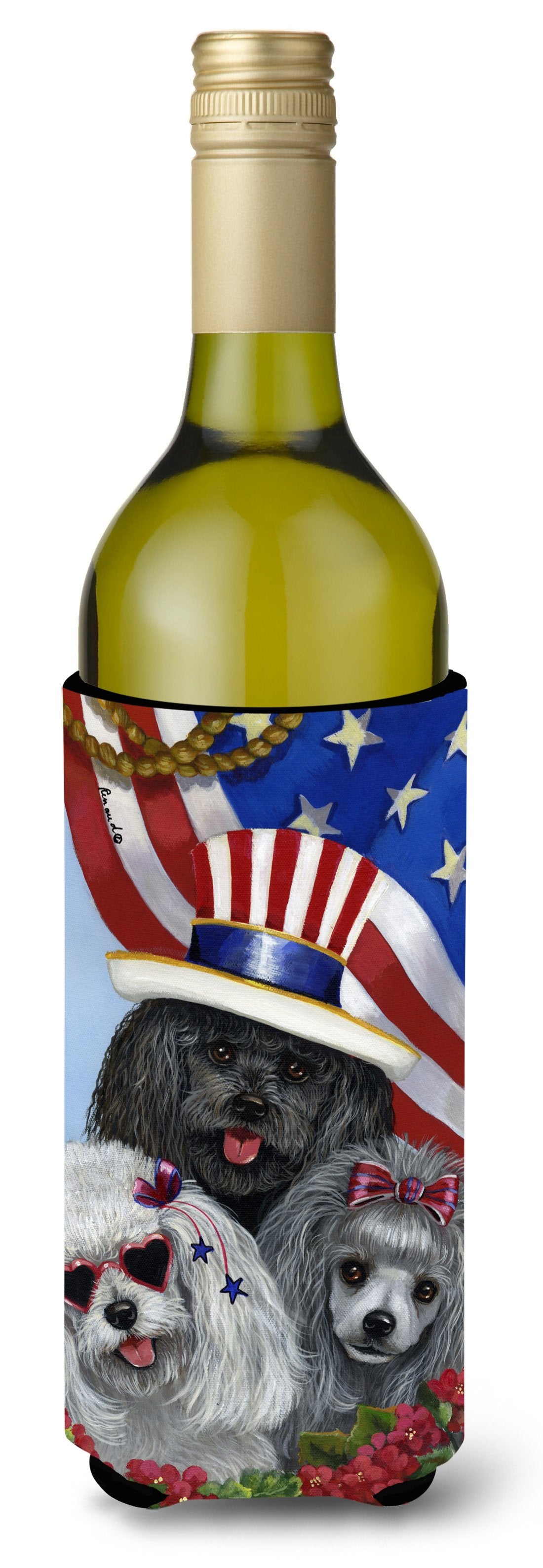 Poodle USA Wine Bottle Hugger PPP3152LITERK by Caroline&#39;s Treasures