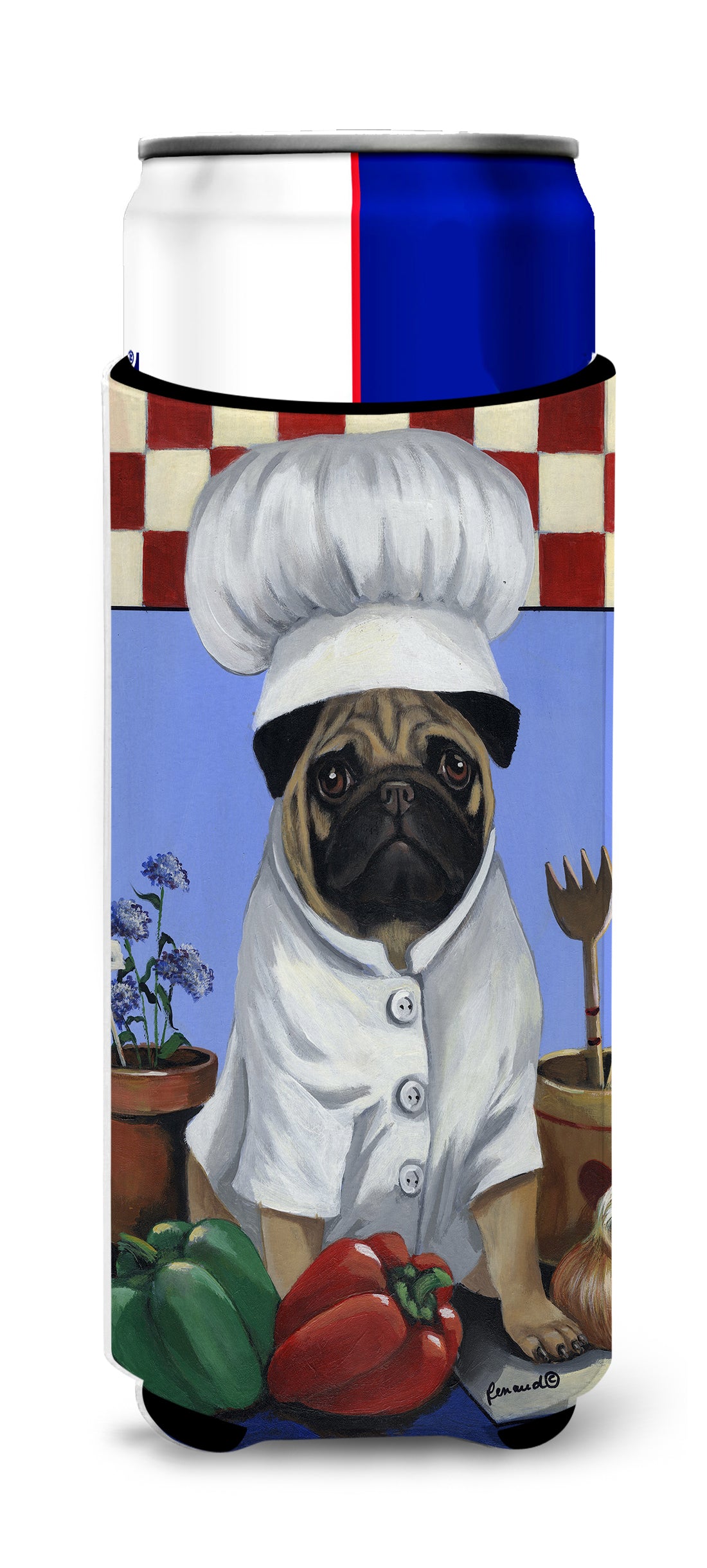 Pug Veggie Chef Ultra Hugger for slim cans PPP3155MUK  the-store.com.