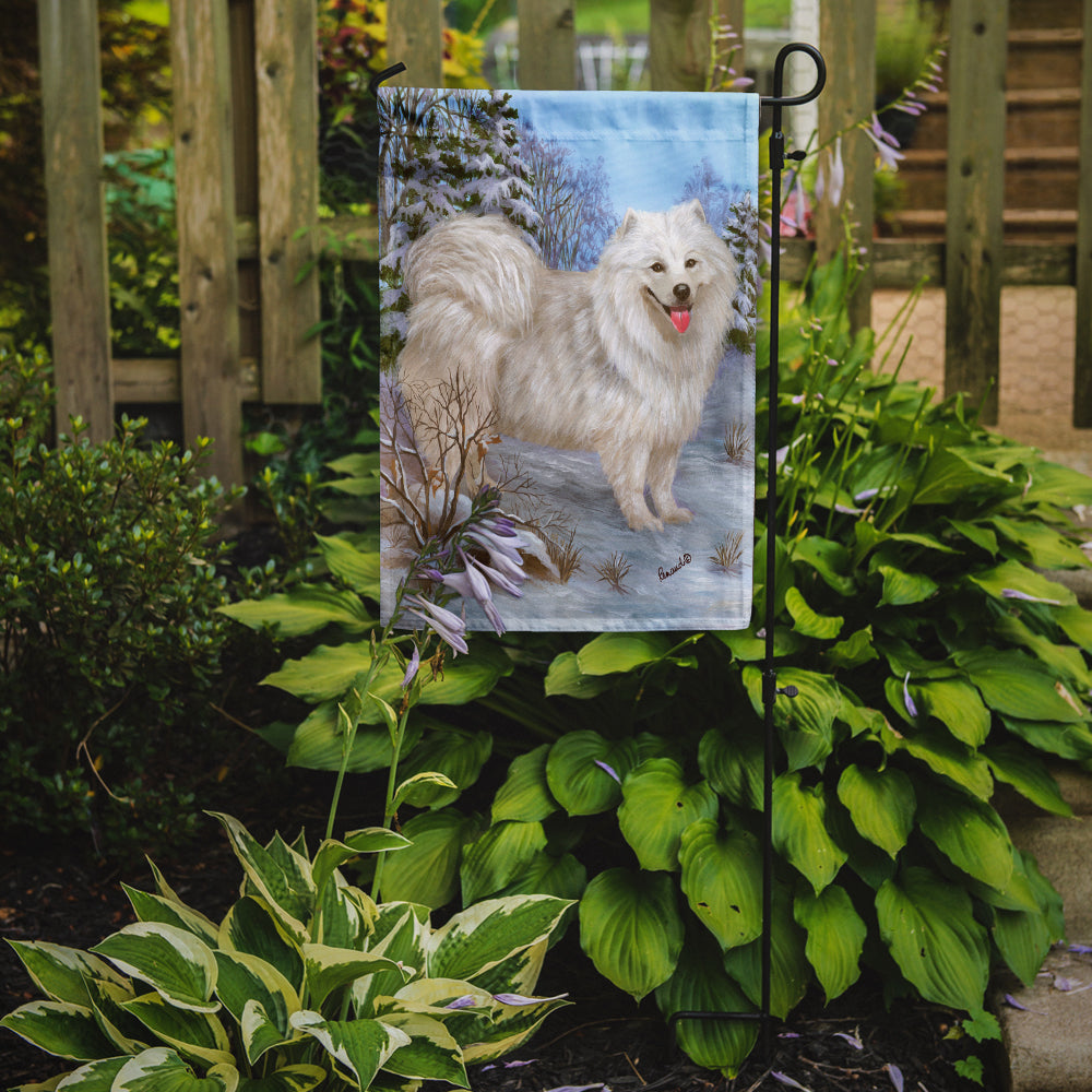 Samoyed Happiness Flag Garden Size PPP3157GF  the-store.com.