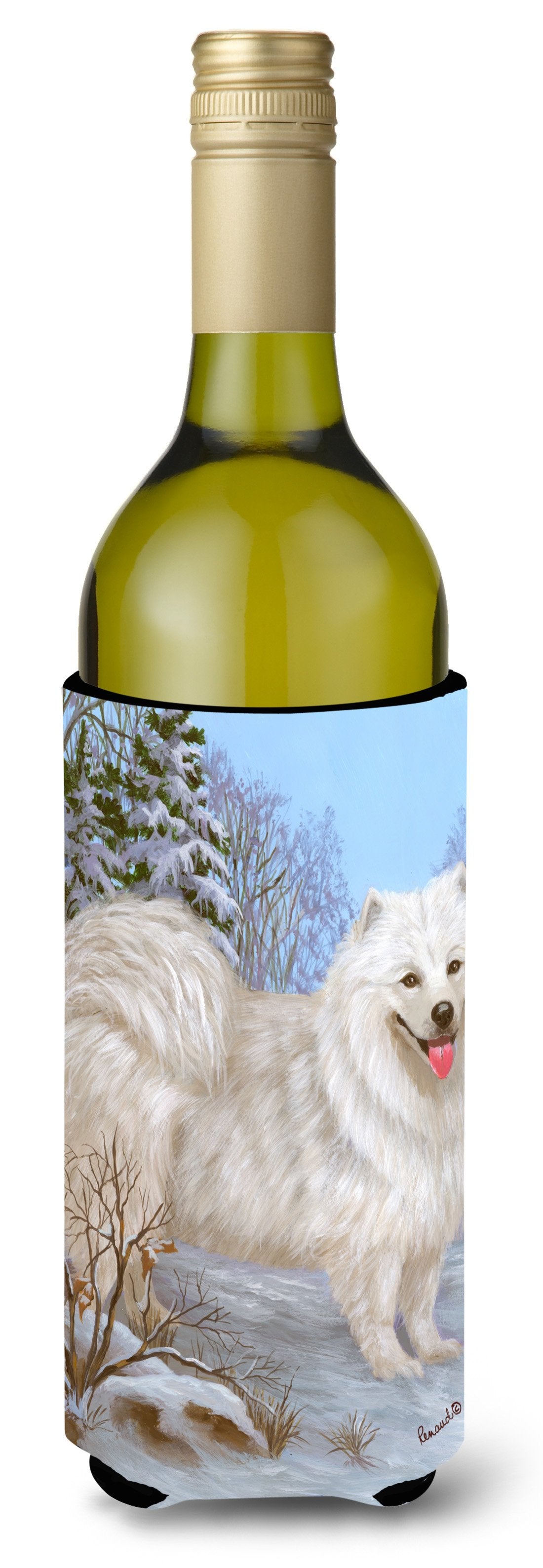 Samoyed Happiness Wine Bottle Hugger PPP3157LITERK by Caroline&#39;s Treasures