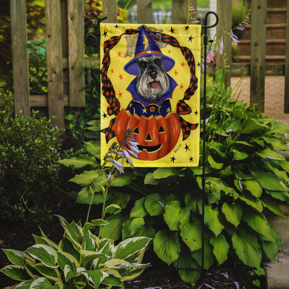 Caroline's Treasures Schnauzer Halloween Garden Flag – Decorative Outdoor Yard Flag PPP3161GF
