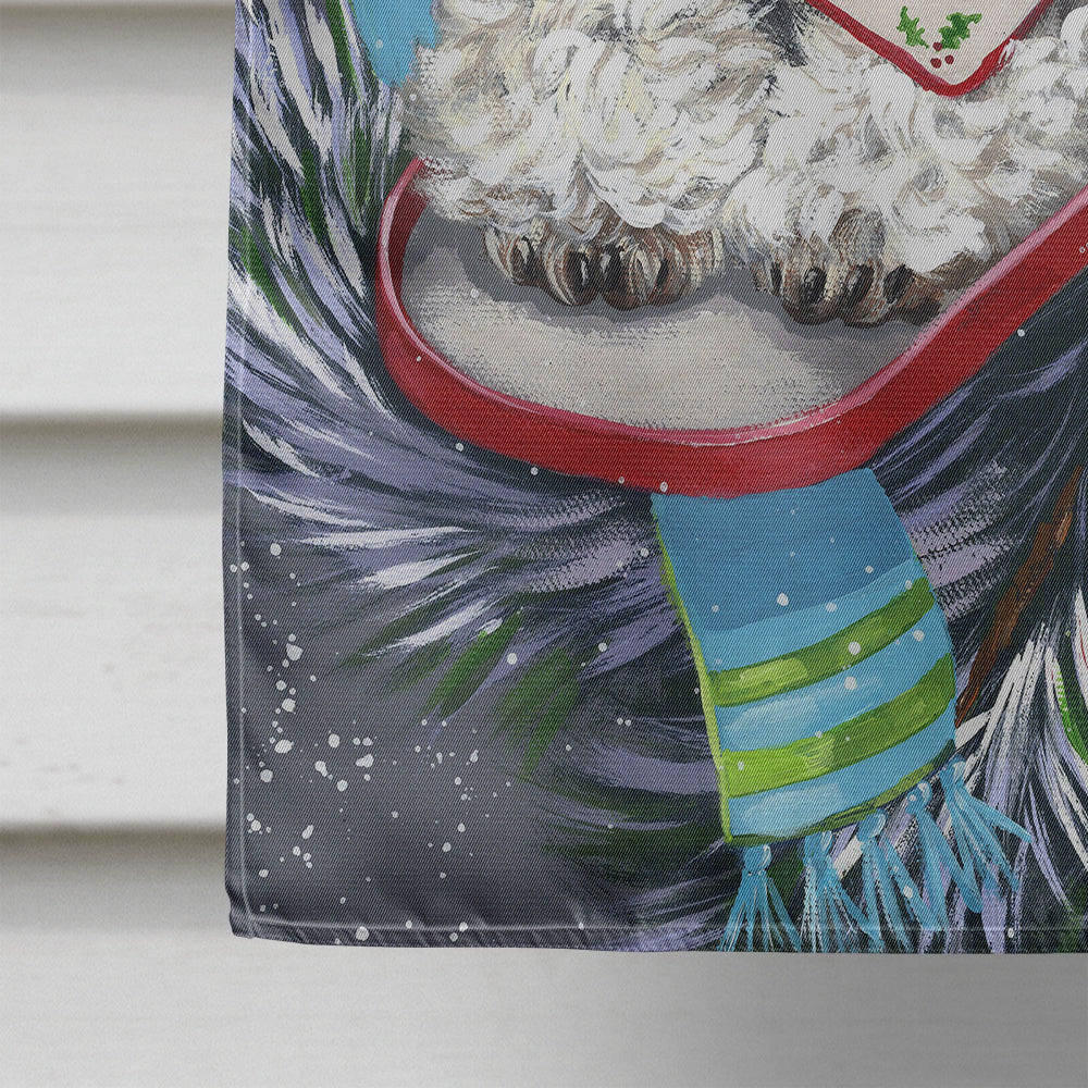 Schnauzer Christmas Letter to Santa Flag Canvas House Size PPP3162CHF  the-store.com.
