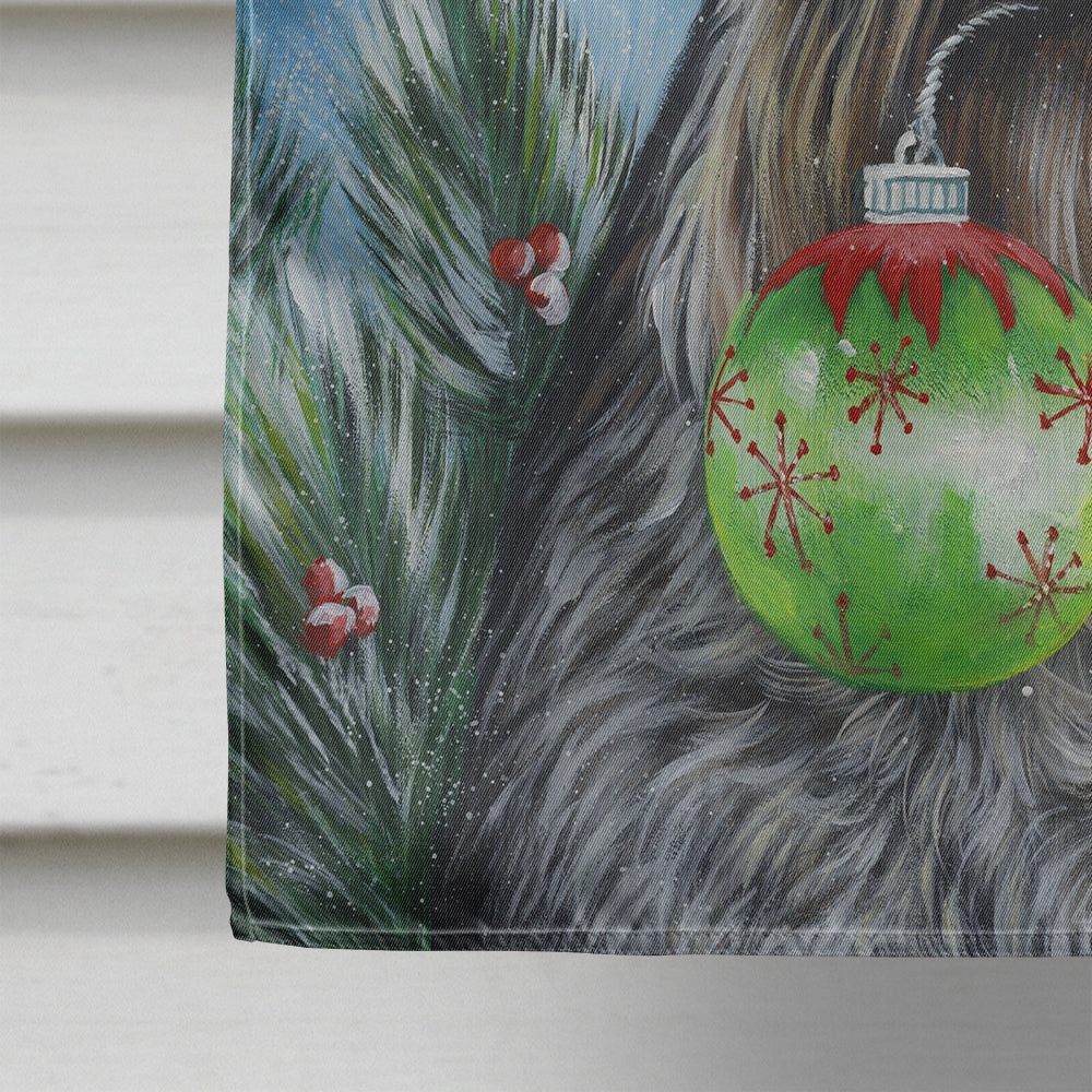 Schnauzer Christmas Pure at Heart Flag Canvas House Size PPP3163CHF  the-store.com.