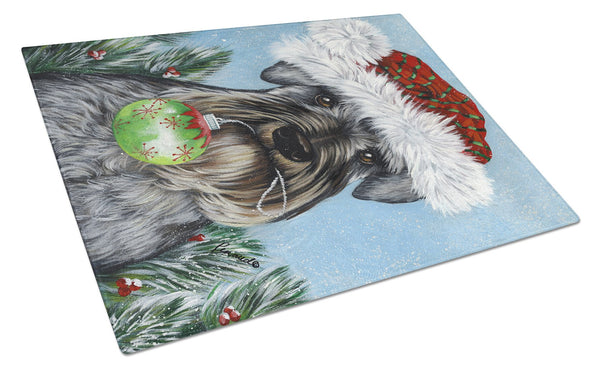 Schnauzer Christmas Pure at Heart Glass Cutting Board Large PPP3163LCB by Caroline's Treasures
