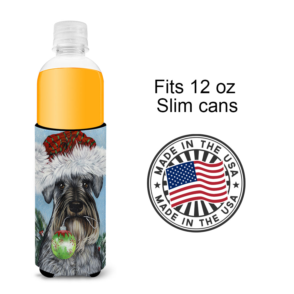 Schnauzer Christmas Pure at Heart Ultra Hugger for slim cans PPP3163MUK  the-store.com.