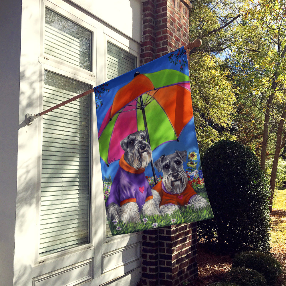 Schnauzer Soulmates Flag Canvas House Size PPP3166CHF  the-store.com.