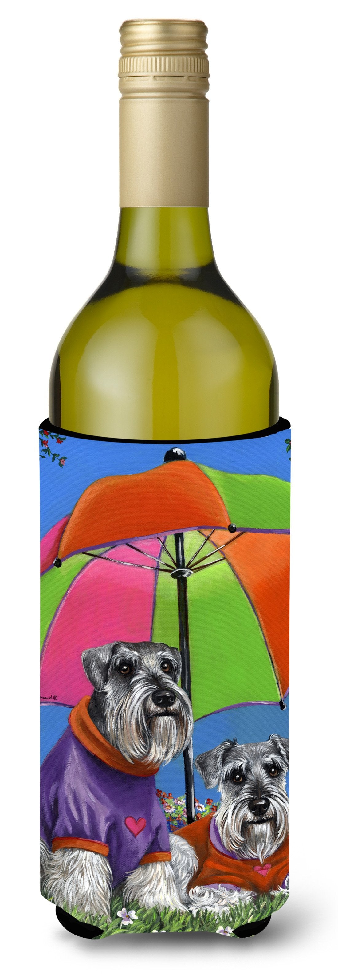 Schnauzer Soulmates Wine Bottle Hugger PPP3166LITERK by Caroline&#39;s Treasures