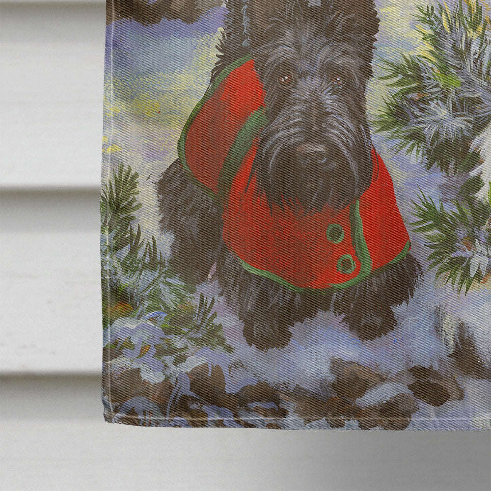 Scottie and Westie Christmas Pine Hill Flag Canvas House Size PPP3170CHF  the-store.com.