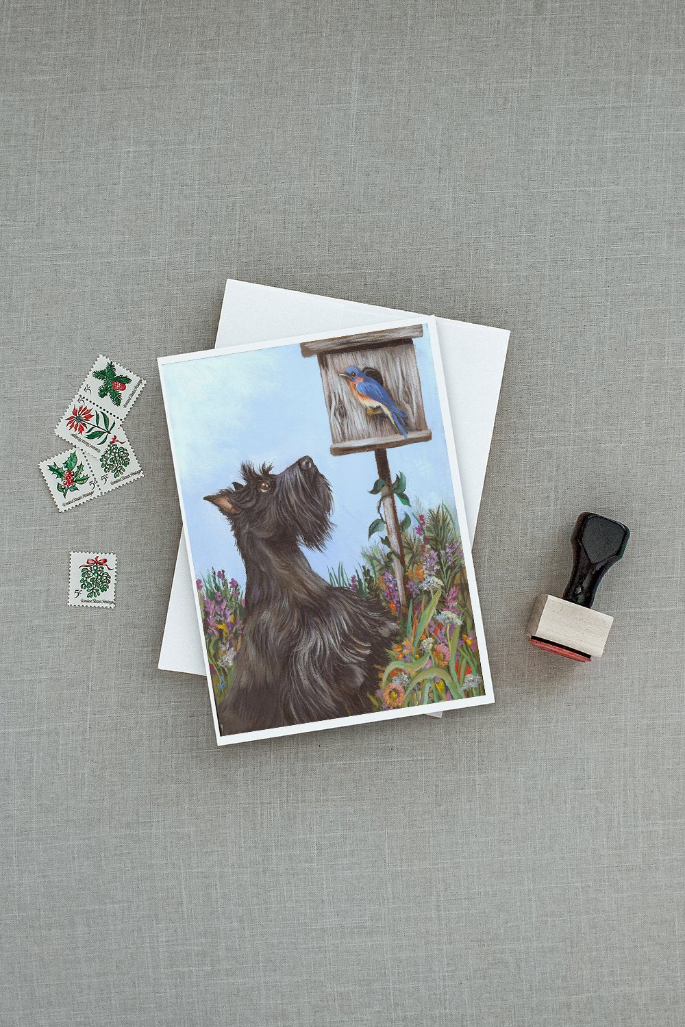 Scottie Curious Greeting Cards and Envelopes Pack of 8 - the-store.com
