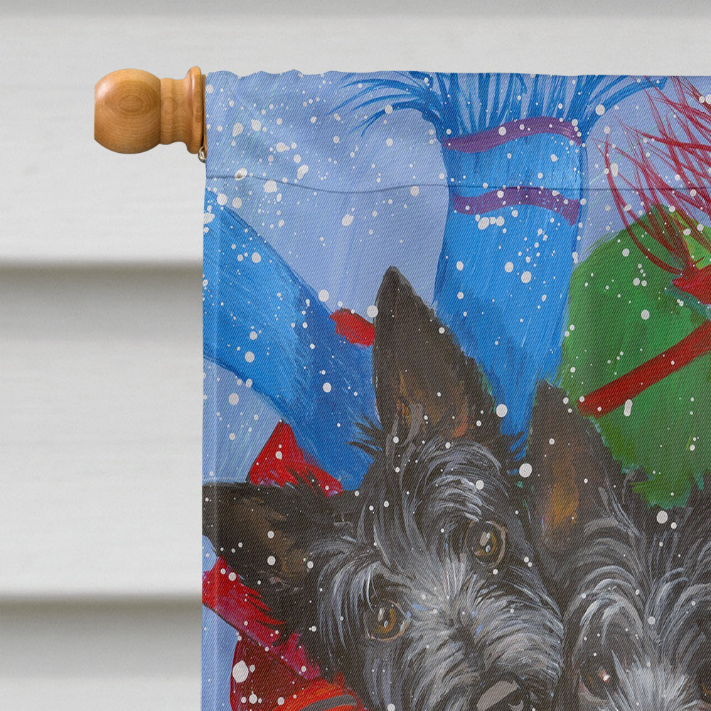 Scottie Christmas Dashing Flag Canvas House Size PPP3174CHF  the-store.com.