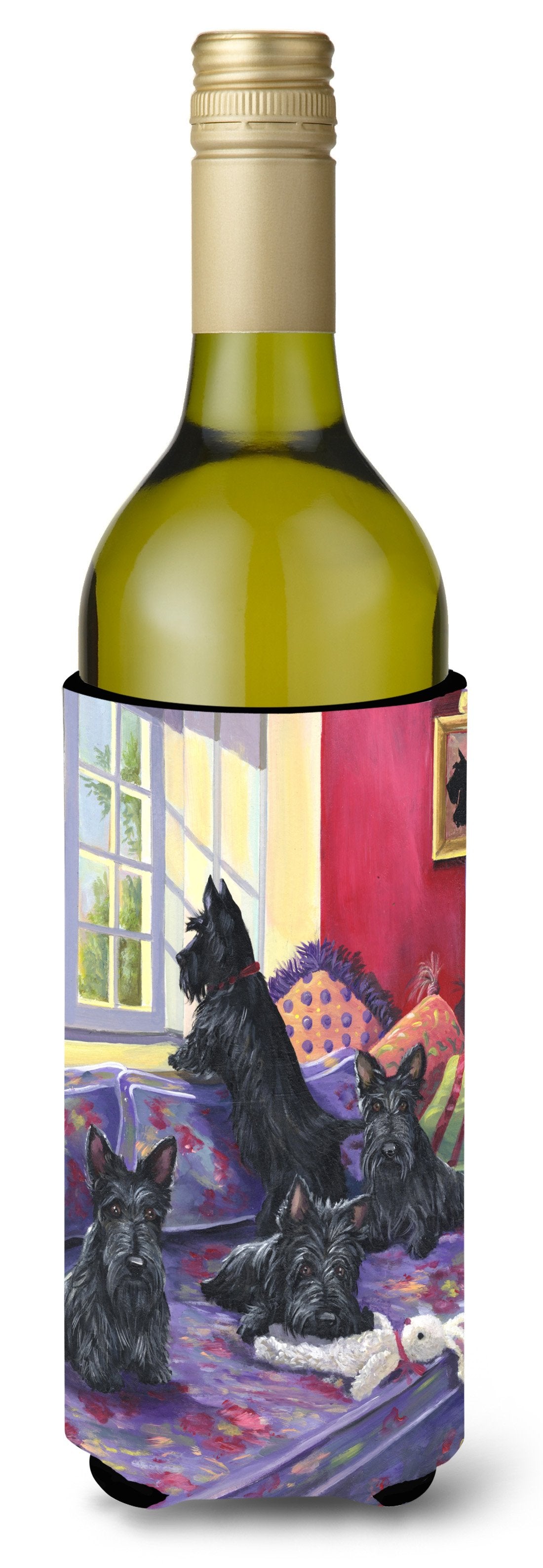 Scottie Daybed Wine Bottle Hugger PPP3175LITERK by Caroline&#39;s Treasures