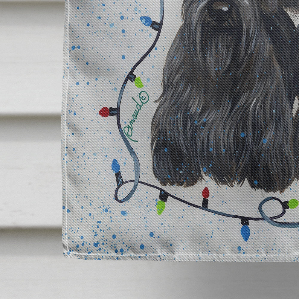 Scottie Christmas Family Tree Flag Canvas House Size PPP3176CHF  the-store.com.