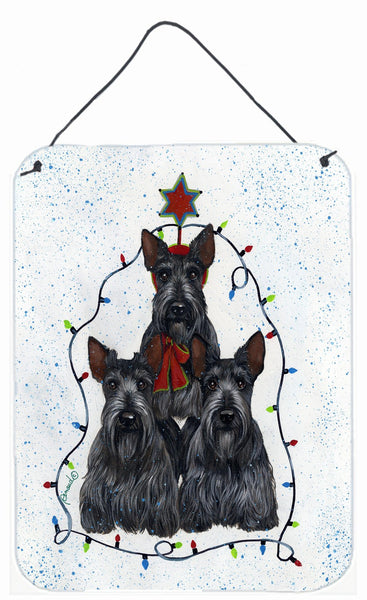 Buy this Scottie Christmas Family Tree Wall or Door Hanging Prints PPP3176DS1216
