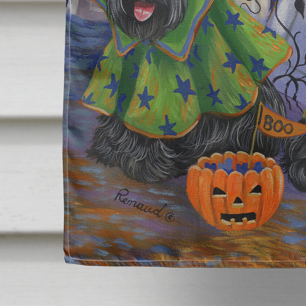 Scottie Halloween Haunted House Flag Canvas House Size PPP3177CHF  the-store.com.