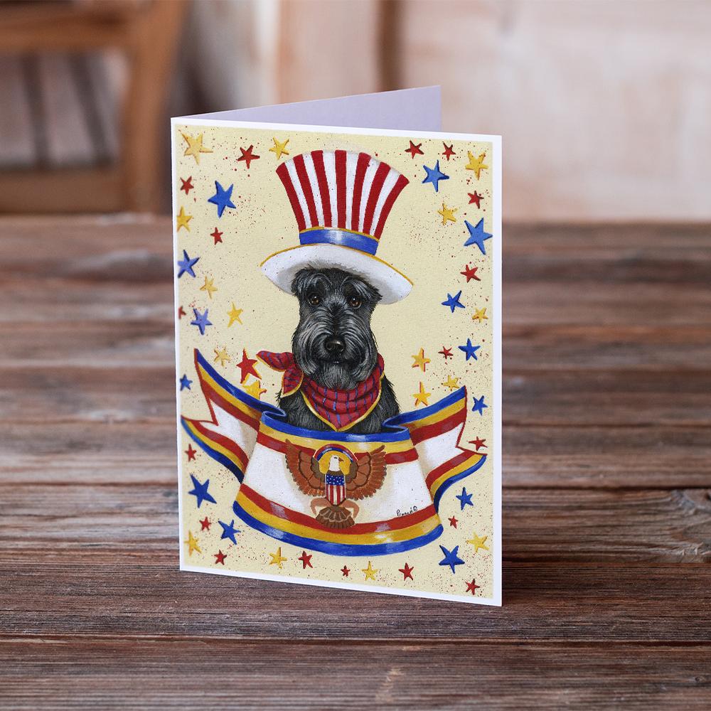 Scottie USA Greeting Cards and Envelopes Pack of 8 - the-store.com