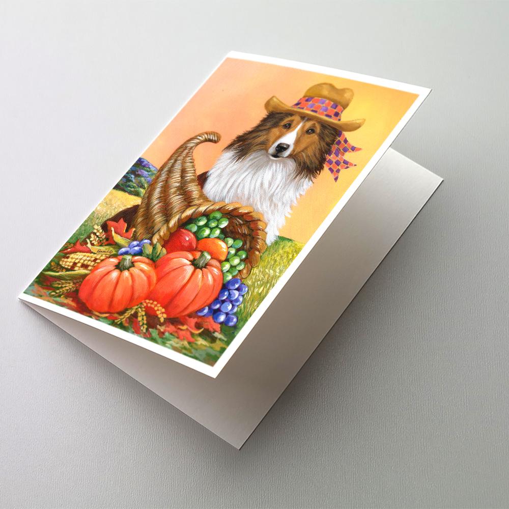 Buy this Sheltie Autumn Greeting Cards and Envelopes Pack of 8