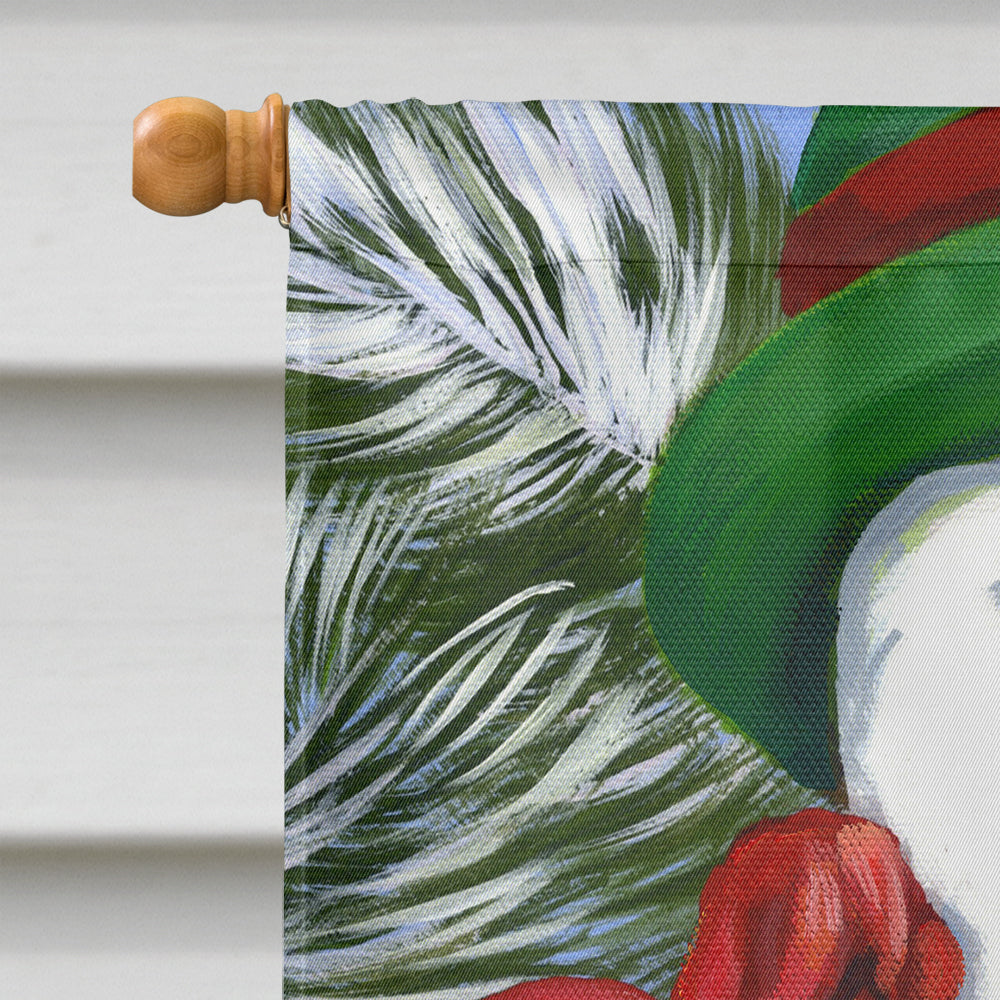 Shih Tzu Christmas Snowman Flag Canvas House Size PPP3191CHF  the-store.com.