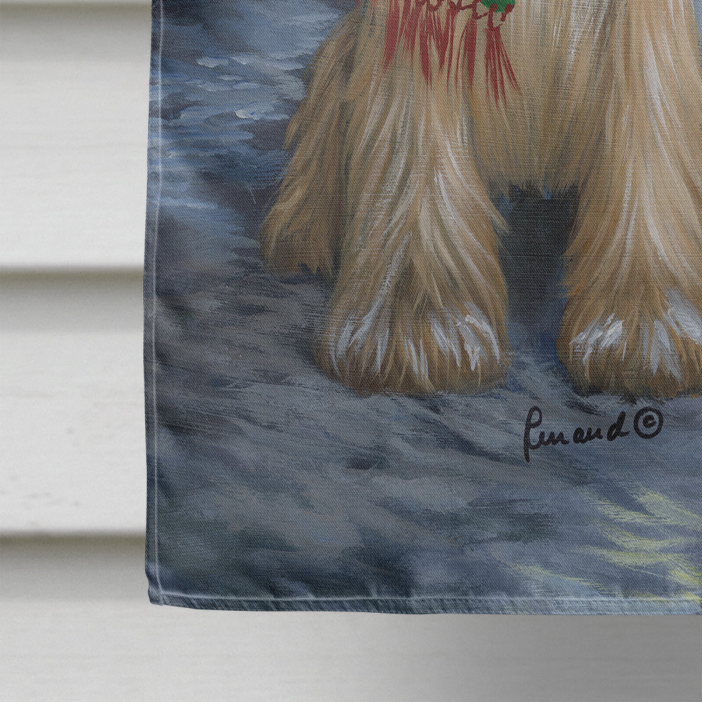 Wheaten Terrier Christmas Snowdog Flag Canvas House Size PPP3194CHF  the-store.com.