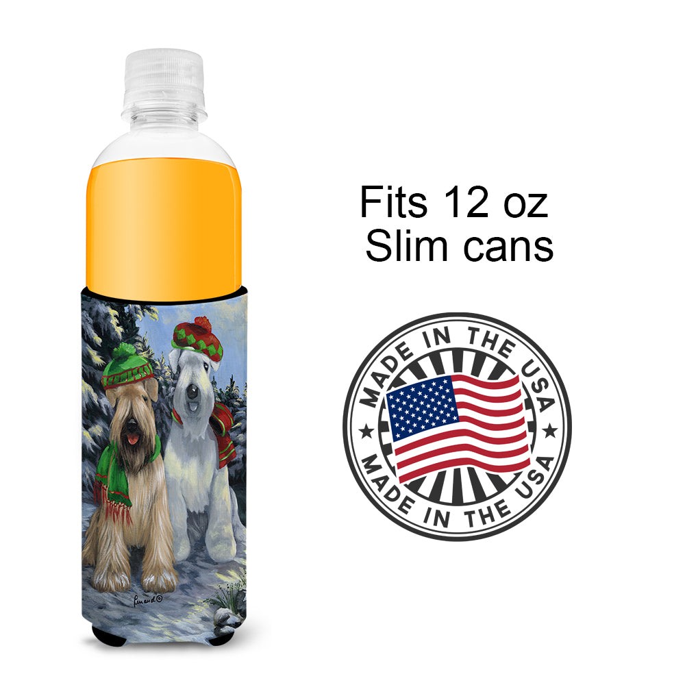 Wheaten Terrier Christmas Snowdog Ultra Hugger for slim cans PPP3194MUK  the-store.com.