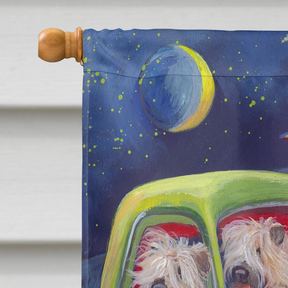 Wheaten Terrier Zoom Flag Canvas House Size PPP3195CHF  the-store.com.