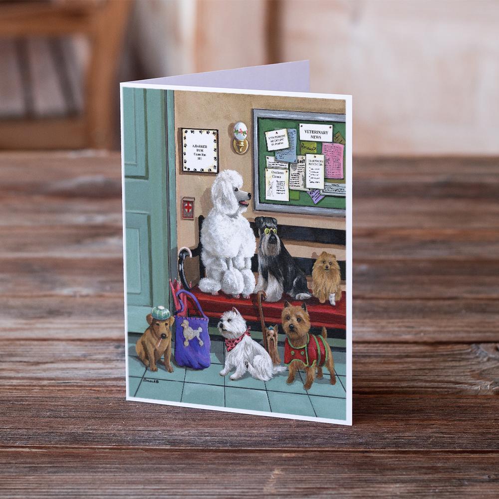 Dogs Vet Visit Greeting Cards and Envelopes Pack of 8 - the-store.com