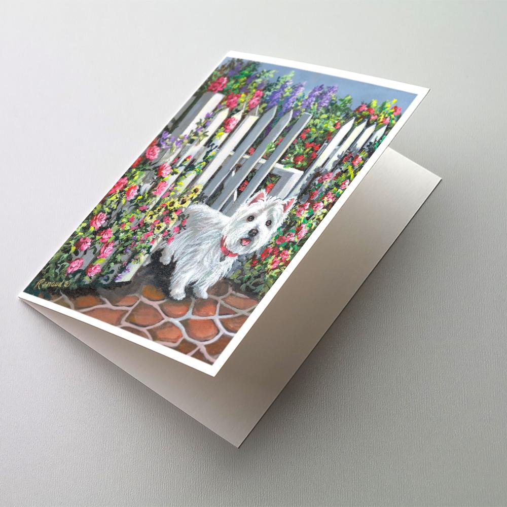 Buy this Westie At the Gate Greeting Cards and Envelopes Pack of 8