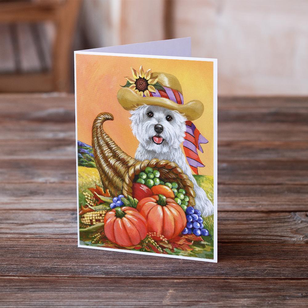 Buy this Westie Autumn Greeting Cards and Envelopes Pack of 8
