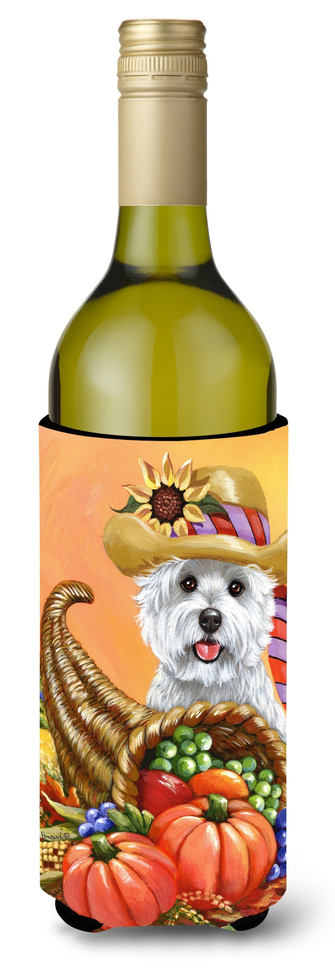Westie Autumn Wine Bottle Hugger PPP3200LITERK by Caroline&#39;s Treasures