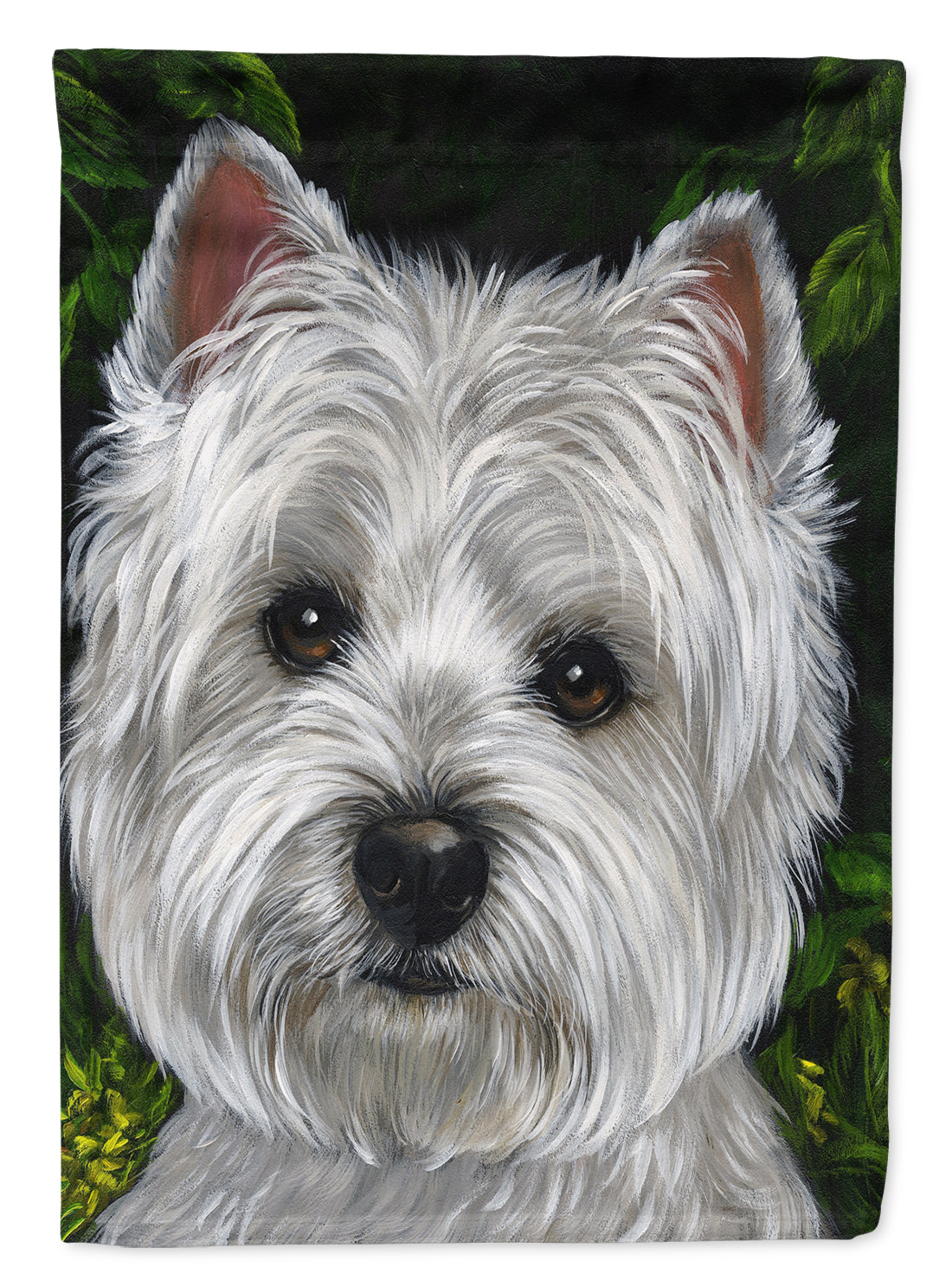 Westie Baby Face Flag Canvas House Size PPP3201CHF  the-store.com.