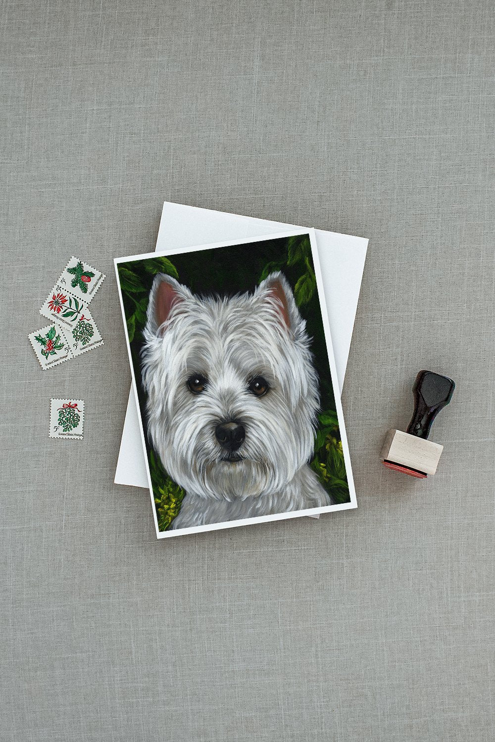 Westie Baby Face Greeting Cards and Envelopes Pack of 8 - the-store.com