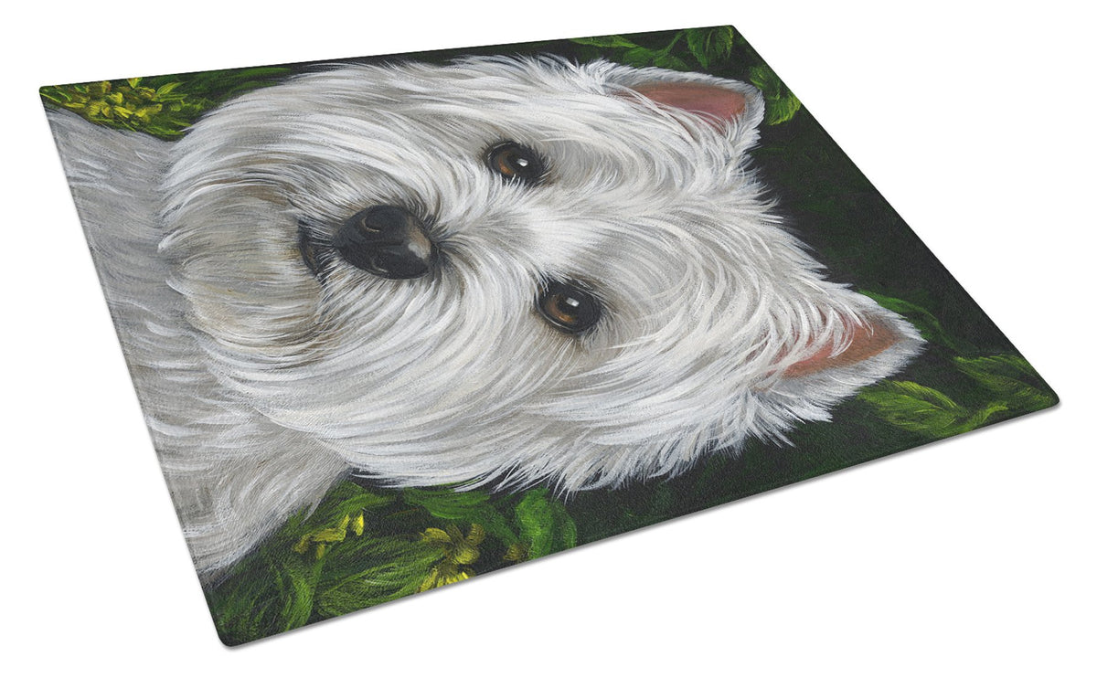 Westie Baby Face Glass Cutting Board Large PPP3201LCB by Caroline&#39;s Treasures