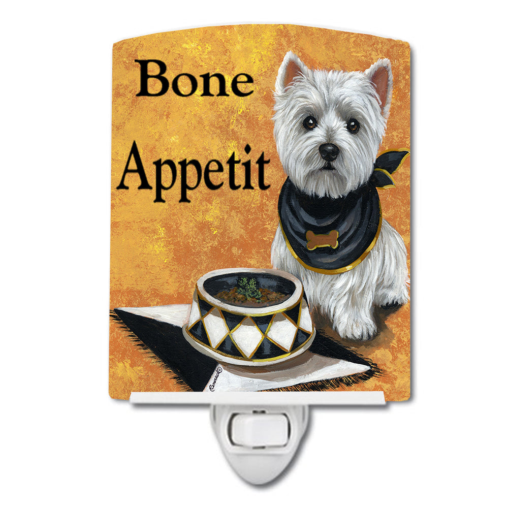 Westie Bone Appetit Ceramic Night Light PPP3203CNL - the-store.com