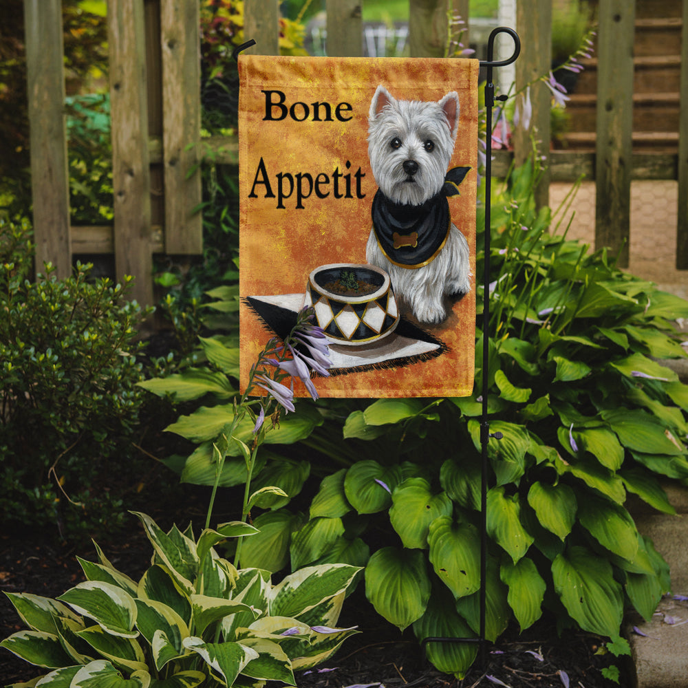 Westie Bone Appetit Flag Garden Size PPP3203GF  the-store.com.