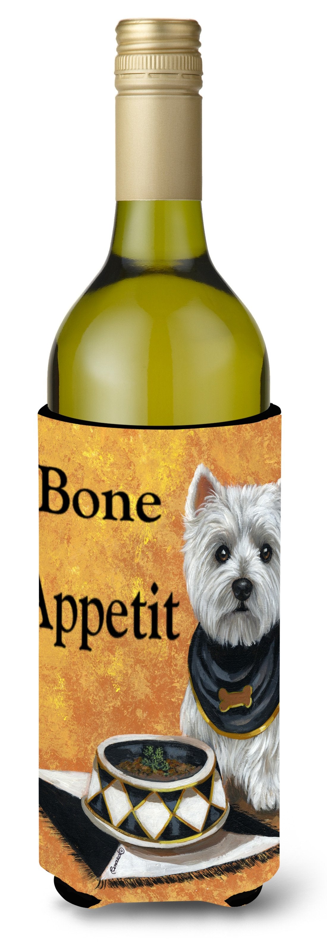 Westie Bone Appetit Wine Bottle Hugger PPP3203LITERK by Caroline&#39;s Treasures