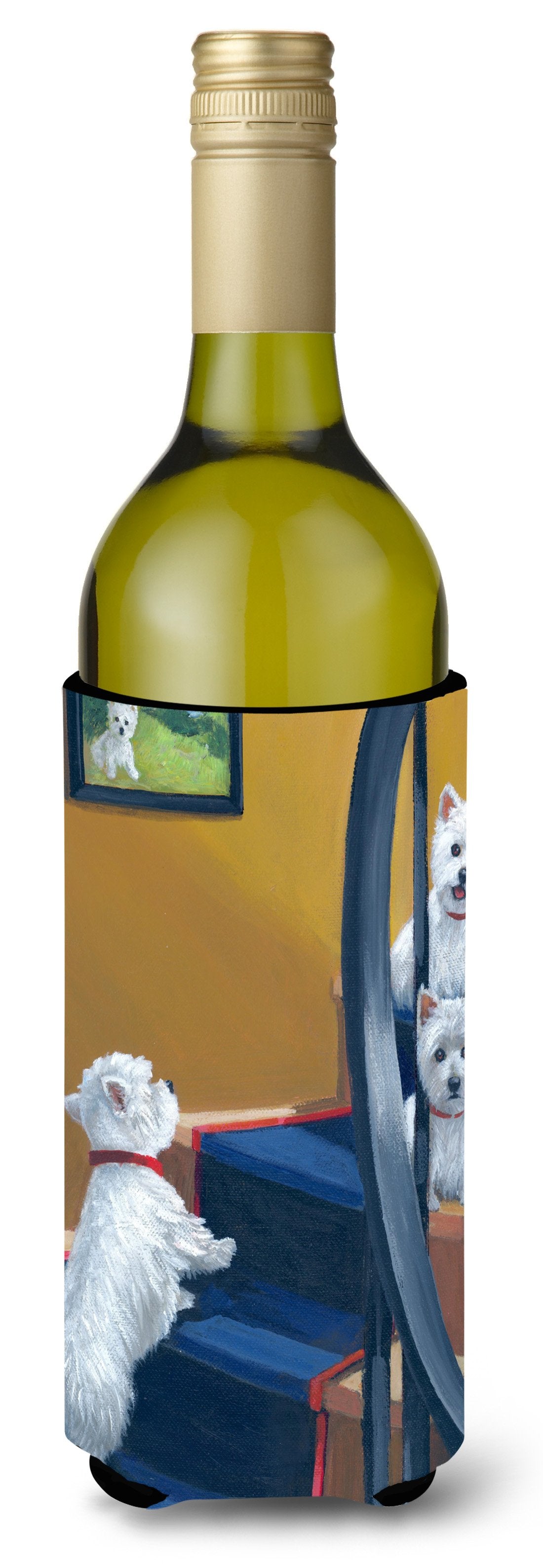 Westie Going Up Wine Bottle Hugger PPP3204LITERK by Caroline&#39;s Treasures