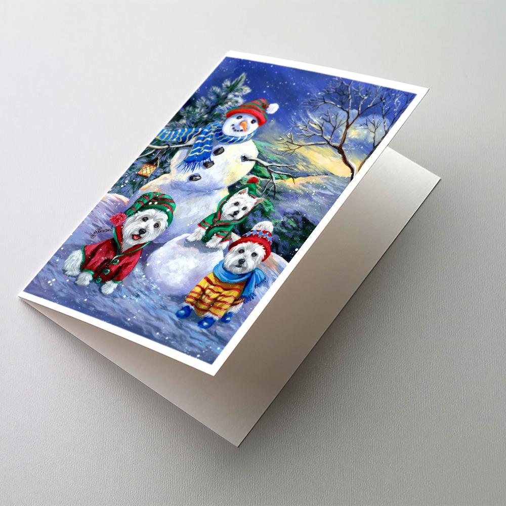 Buy this Westie Holiay Snowballs Greeting Cards and Envelopes Pack of 8