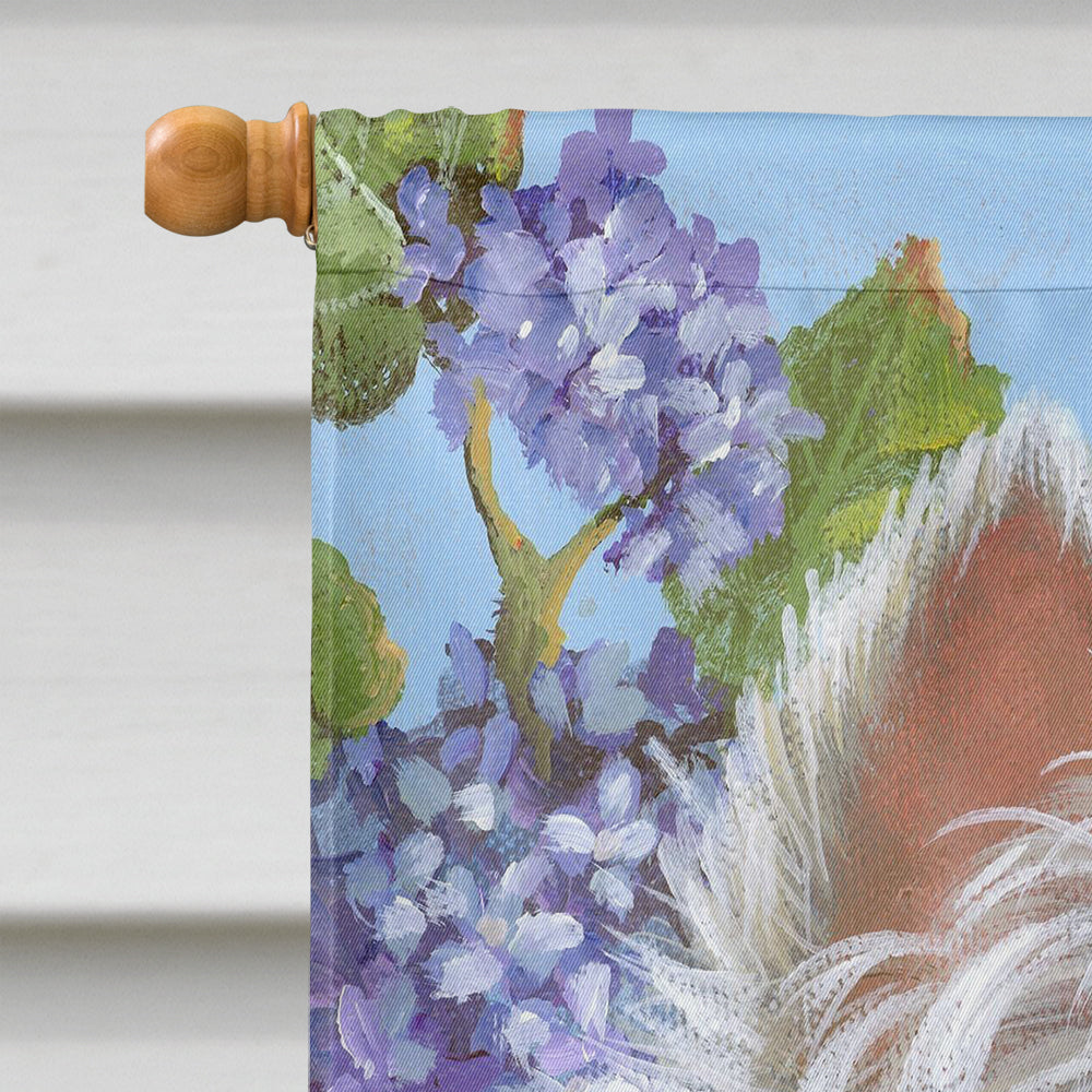 Westie Hydrangea Flag Canvas House Size PPP3210CHF  the-store.com.