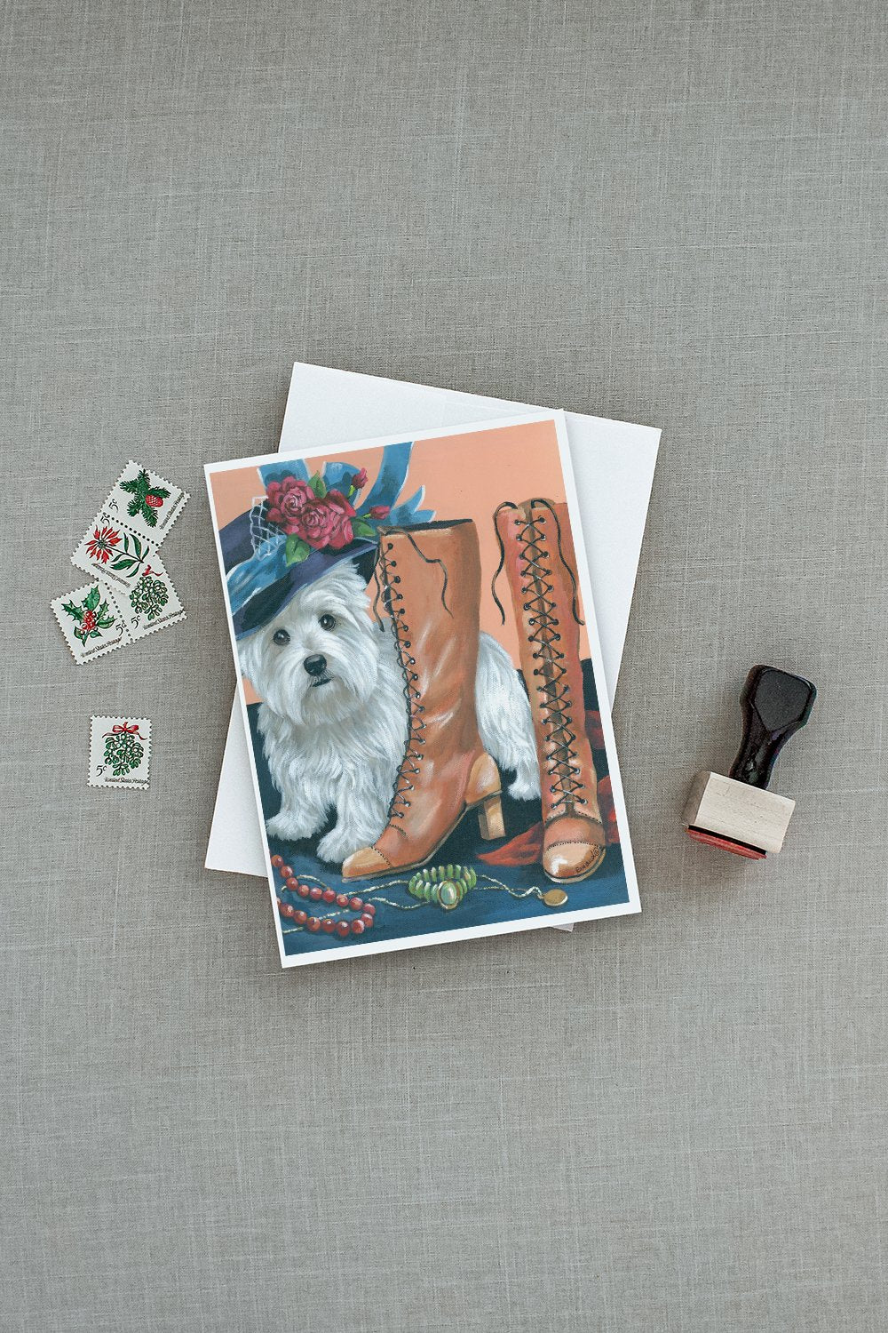 Westie in Mom's Closet Greeting Cards and Envelopes Pack of 8 - the-store.com