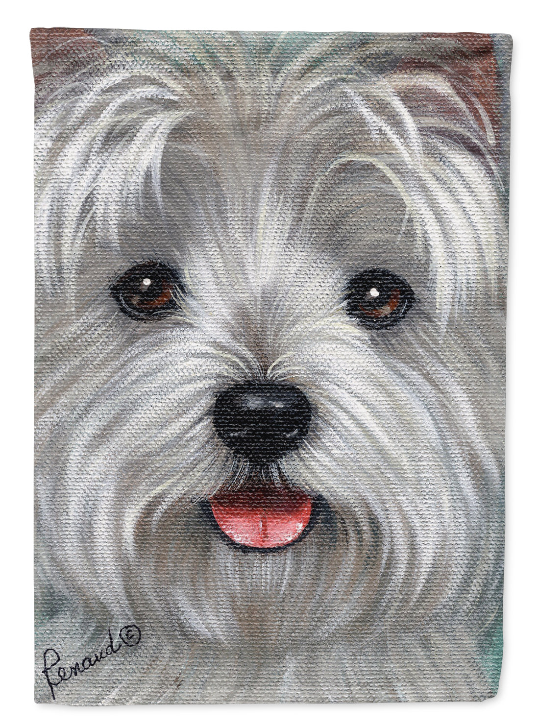 Westie Kissable Face Flag Canvas House Size PPP3212CHF