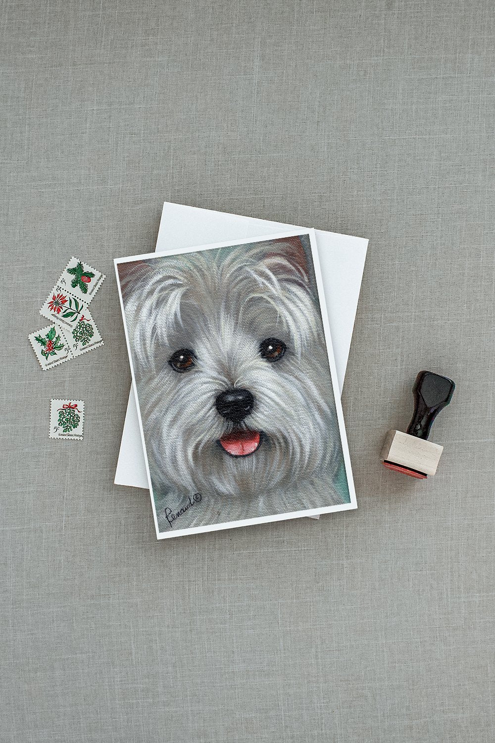 Westie Kissable Face Greeting Cards and Envelopes Pack of 8 - the-store.com