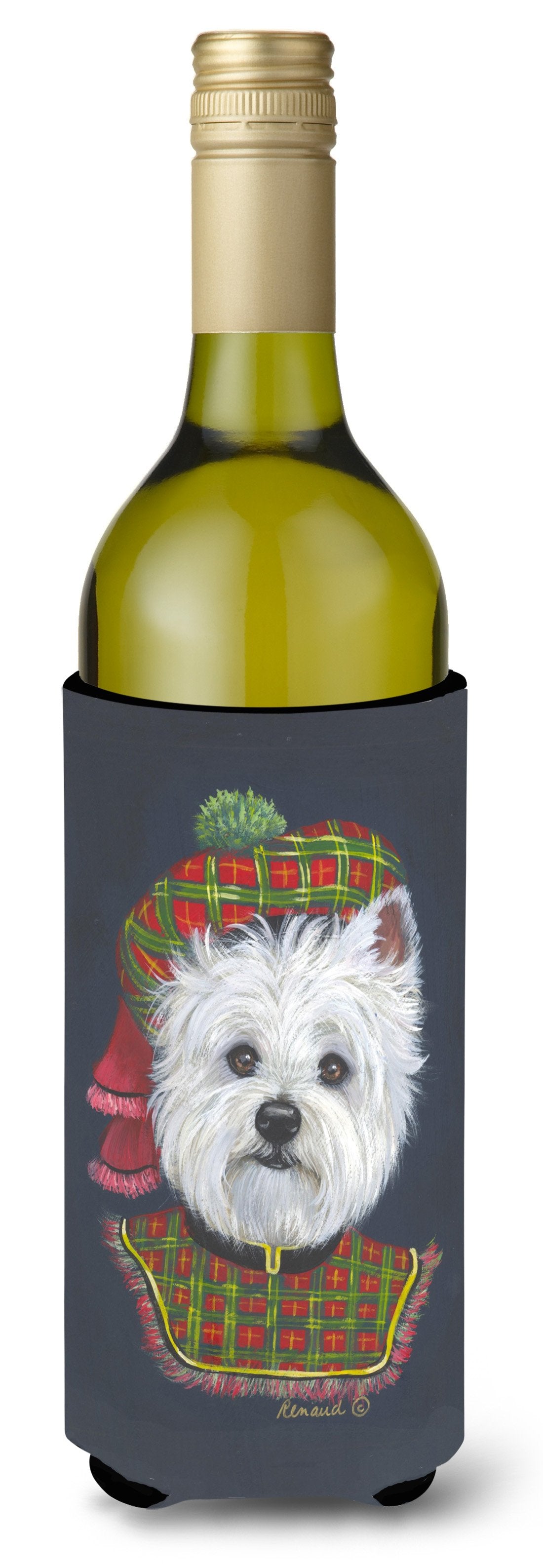 Westie Lad Plaid Wine Bottle Hugger PPP3213LITERK by Caroline&#39;s Treasures