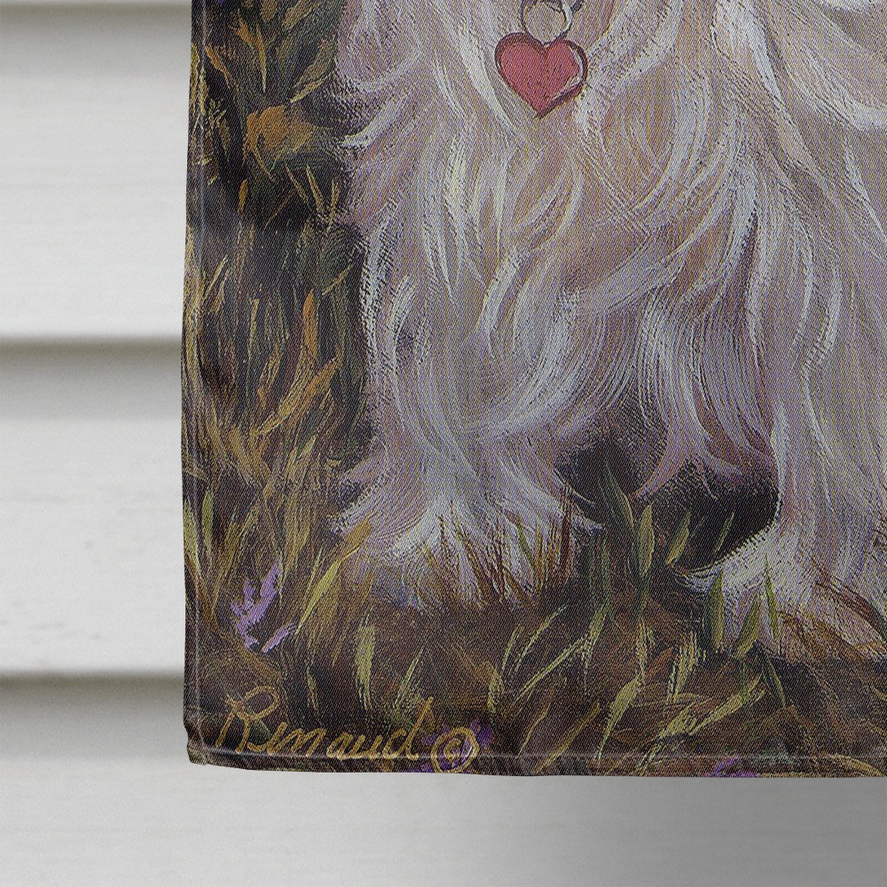 Westie Lily & Lilacs Flag Canvas House Size PPP3216CHF  the-store.com.
