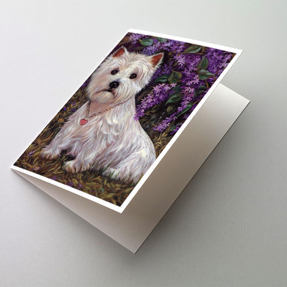 Buy this Westie Lily &amp; Lilacs Greeting Cards and Envelopes Pack of 8