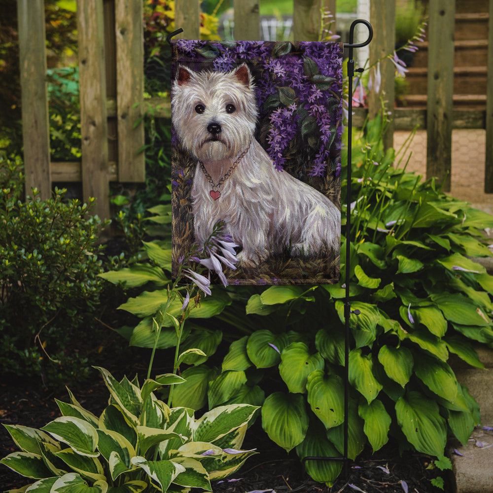 Westie Lily & Lilacs Flag Garden Size PPP3216GF  the-store.com.