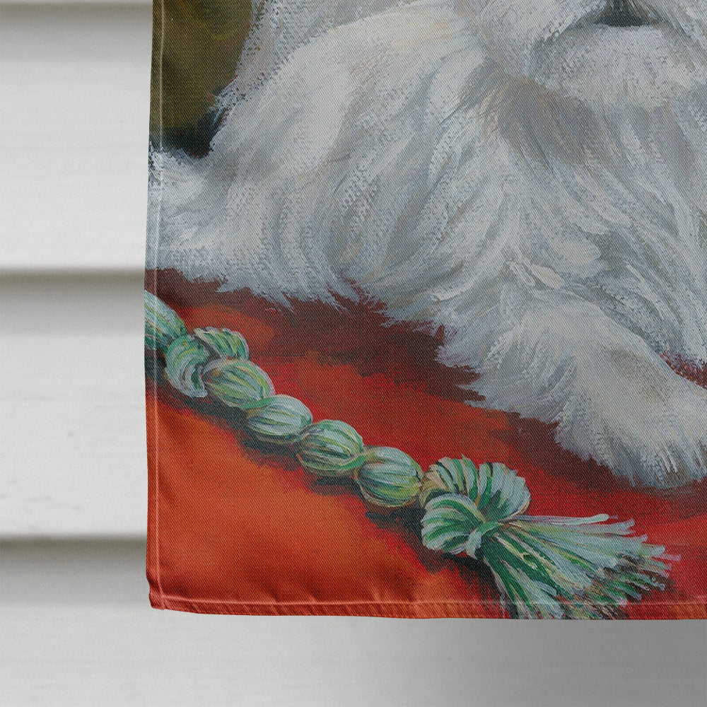 Westie Mom and Pup Flag Canvas House Size PPP3218CHF  the-store.com.