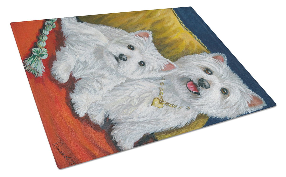 Westie Mom and Pup Glass Cutting Board Large PPP3218LCB by Caroline&#39;s Treasures